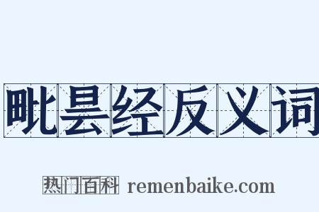 毗昙经反义词是什么意思的图片